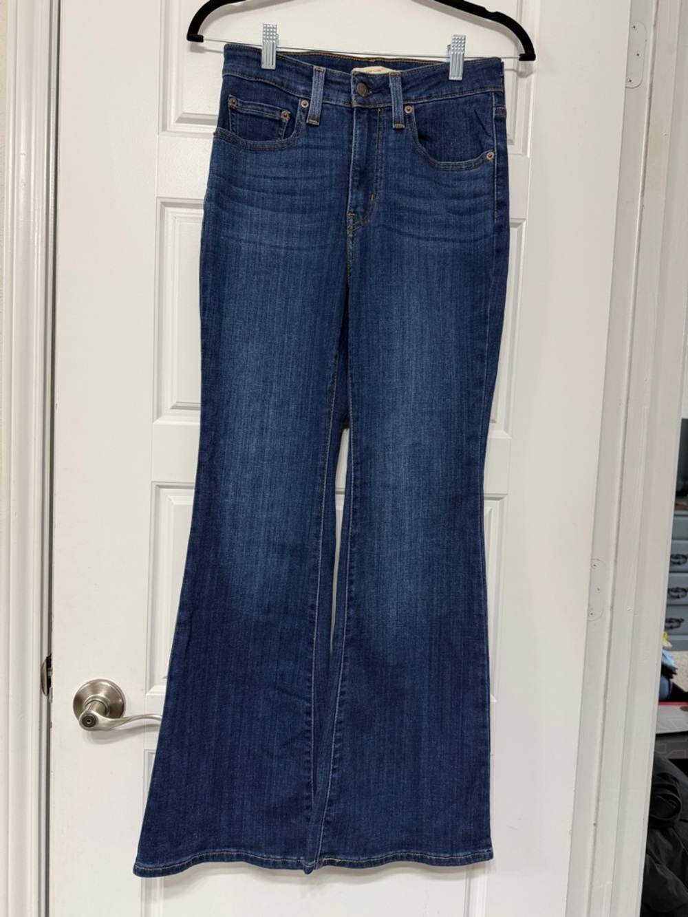 Levi’s Classic Women's Flared Jeans - Dark Blue